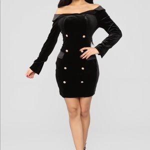 Fashion nova 
Bare With My Shoulders Blazer Dress